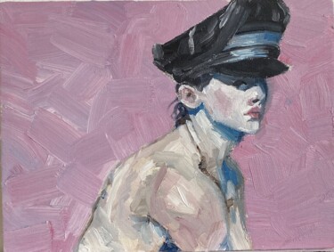 Pittura intitolato "My policeman" da Polina Boldueva, Opera d'arte originale, Olio