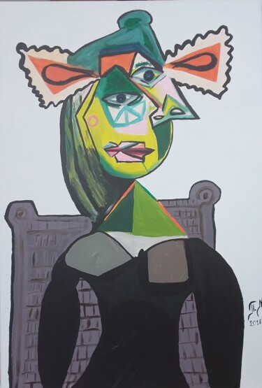Painting titled "Les femmes Picasso." by Polina, Original Artwork, Acrylic