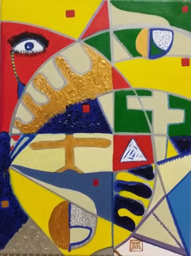 Pintura titulada "Croix." por Polina, Obra de arte original, Acrílico