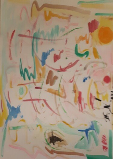 Pintura intitulada "Semple." por Polina, Obras de arte originais, Pigmentos