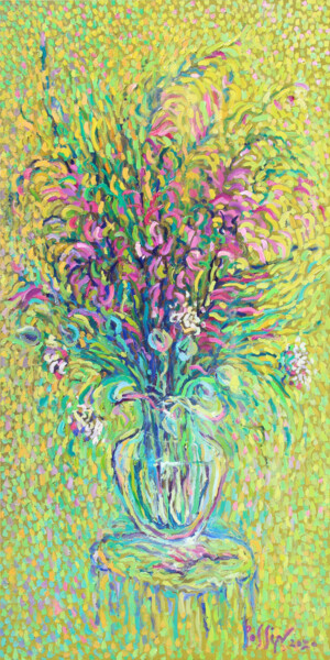 Pintura intitulada "la primavera" por Polina Ogiy, Obras de arte originais, Óleo