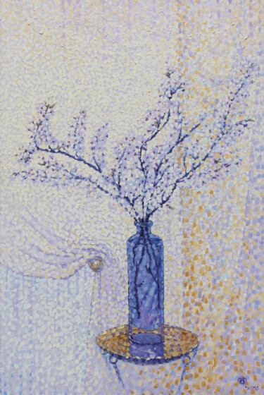 Malerei mit dem Titel "PRIMAVERA almonds" von Polina Ogiy, Original-Kunstwerk, Öl