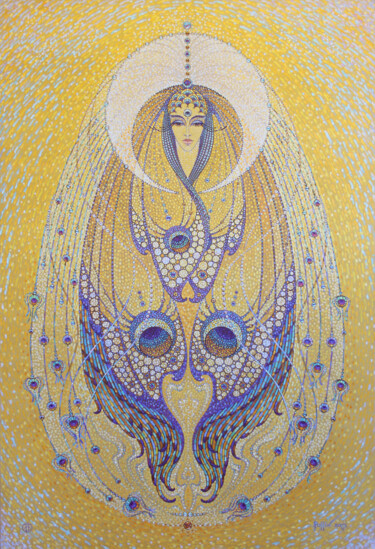 Картина под названием "chrysalis" - Polina Ogiy, Подлинное произведение искусства, Масло