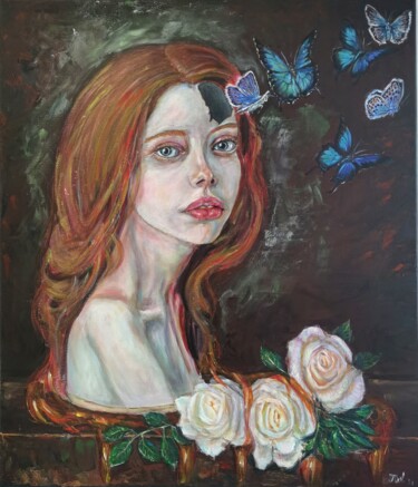 Pintura intitulada "The Still life With…" por Polina Olekhnovich, Obras de arte originais, Óleo