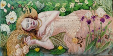 Картина под названием "Awakening" - Polina Olekhnovich, Подлинное произведение искусства, Масло