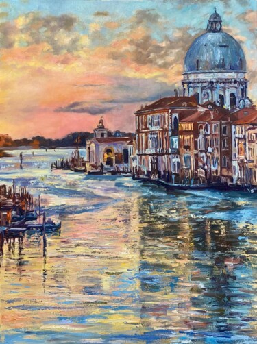 绘画 标题为“Закат в Венеции” 由Полина Середа, 原创艺术品, 油