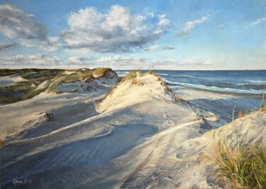 Картина под названием "Морской ветер/sea ​…" - Полина Середа, Подлинное произведение искусства, Масло