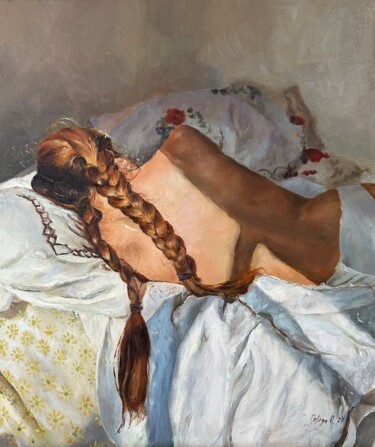 Peinture intitulée "Пробуждение/Awakeni…" par Polina Sereda, Œuvre d'art originale, Huile Monté sur Châssis en bois