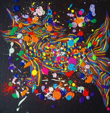 Картина под названием "Игра" - Polina Welscher, Подлинное произведение искусства, Акрил