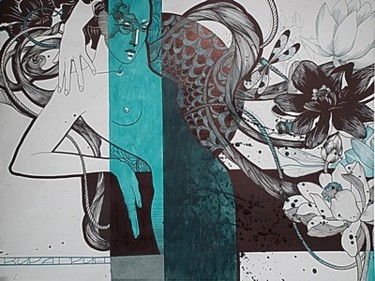 Рисунок под названием "Стрекоза" - Полина Андронова, Подлинное произведение искусства