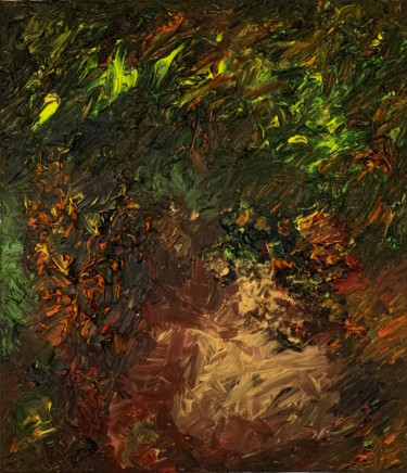 Картина под названием "The cauldron of life" - Polina Zhadko, Подлинное произведение искусства, Масло Установлен на Деревянн…