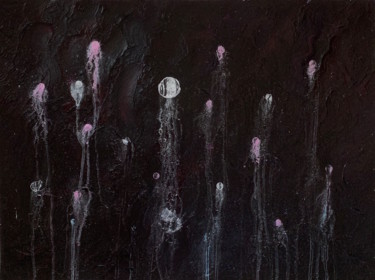 Painting titled "The depths of under…" by Polina Zhadko, Original Artwork, Acrylic