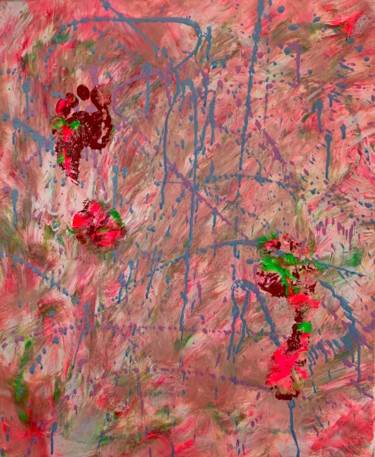 Картина под названием "A trace in the art" - Polina Zhadko, Подлинное произведение искусства, Акрил