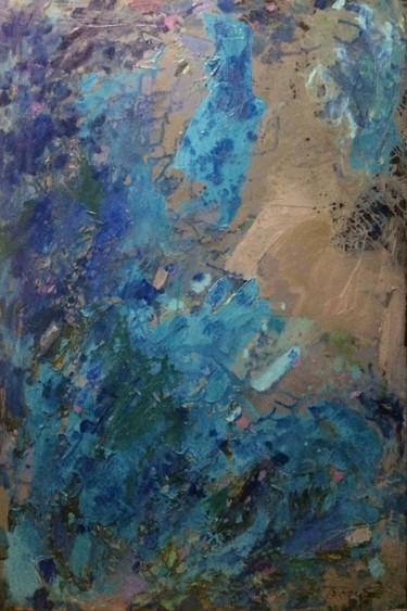 Картина под названием ""Аквамарин"" - Полина Заремба, Подлинное произведение искусства, Масло