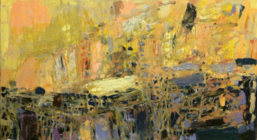 Картина под названием "Ноктюрн" - Полина Заремба, Подлинное произведение искусства, Масло