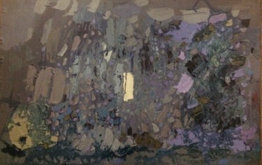 Картина под названием "Вечер" - Полина Заремба, Подлинное произведение искусства, Масло