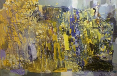 Картина под названием "Полнолуние" - Полина Заремба, Подлинное произведение искусства, Масло