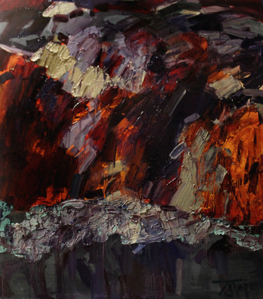 Картина под названием "В отместку" - Полина Заремба, Подлинное произведение искусства, Масло