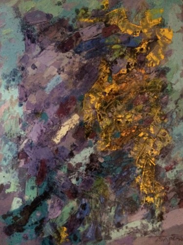 Картина под названием "Бирюза" - Полина Заремба, Подлинное произведение искусства, Масло