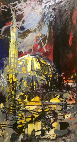 Peinture intitulée "Мечеть. Восточные с…" par Polina Zaremba, Œuvre d'art originale, Huile