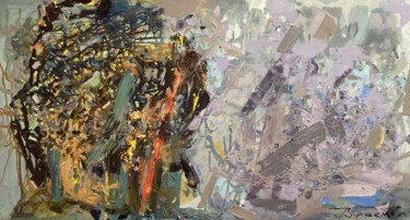 Картина под названием "Угольком" - Полина Заремба, Подлинное произведение искусства, Масло