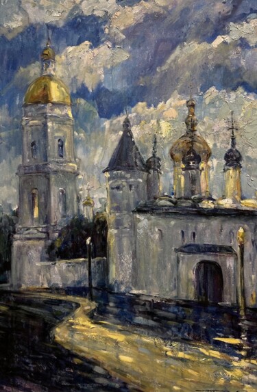 Painting titled "После дождя" by Polina Zaremba, Original Artwork, Oil