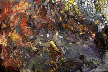 Картина под названием "Рождение металла" - Полина Заремба, Подлинное произведение искусства, Масло