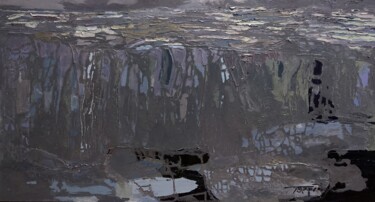 Картина под названием "Серебряная река" - Полина Заремба, Подлинное произведение искусства, Масло