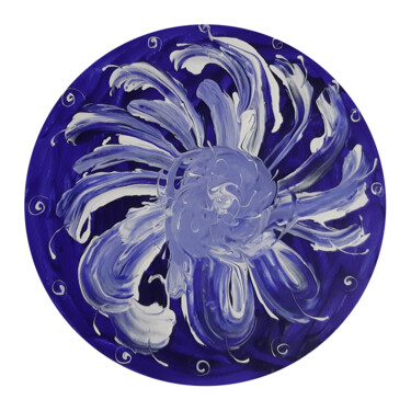 绘画 标题为“Vortex flower (flui…” 由Poly, 原创艺术品, 丙烯 安装在其他刚性面板上