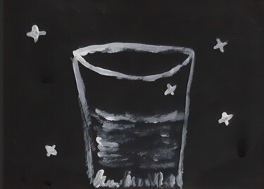 Картина под названием "Original ACEO Glass…" - Poly, Подлинное произведение искусства, Акрил
