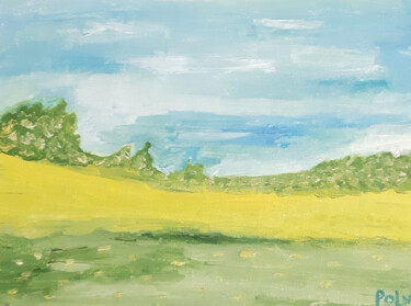 Schilderij getiteld "Landscape (original…" door Poly, Origineel Kunstwerk, Olie