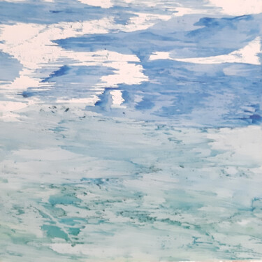 Картина под названием "Monochrome seascape…" - Poly, Подлинное произведение искусства, Воск