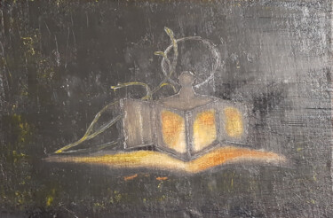 Pittura intitolato "Hope (old style pai…" da Poly, Opera d'arte originale, Olio Montato su Pannello di legno