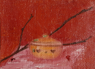 Картина под названием "Box with a secret (…" - Poly, Подлинное произведение искусства, Масло Установлен на картон
