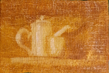 Картина под названием "Tea drinking (old s…" - Poly, Подлинное произведение искусства, Масло Установлен на картон