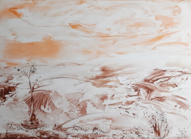 Pintura intitulada "Landscape and nature" por Poly, Obras de arte originais, Cera