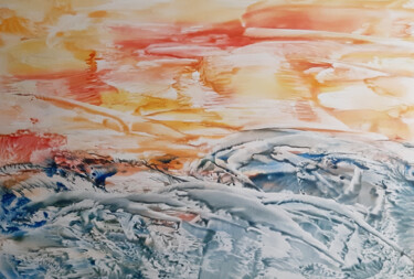 Malarstwo zatytułowany „Sea No2” autorstwa Poly, Oryginalna praca, Wosk