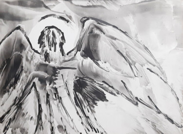 Картина под названием "Angel, Christmas" - Poly, Подлинное произведение искусства, Воск