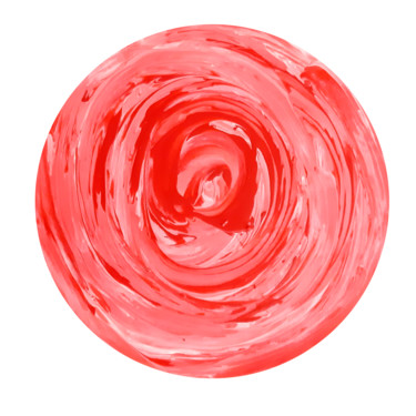 Rose (Floral painting on linen round canvas floral wall art) Картина под названием "Rose (Floral painti…" - Vera Polyachenko, Подлинное произведение искусства, Акрил Установлен на Дерев…