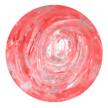 Shiny whirlwind of love (round painting) Painting titled "Shiny whirlwind of…" by Vera Polyachenko, Original Art, Acrylic Mounted on Wood Panel