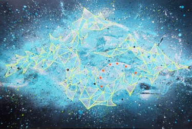 Peinture intitulée "processus d'élimina…" par Polymorphe77, Œuvre d'art originale, Bombe aérosol