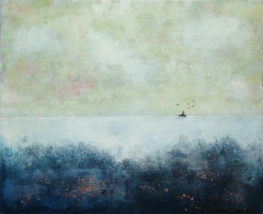 Peinture intitulée "horizon" par Justine Pont, Œuvre d'art originale, Acrylique