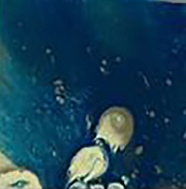 Peinture intitulée "Plongée sous marine" par Poongraphy, Œuvre d'art originale, Acrylique Monté sur Châssis en bois