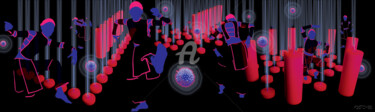 Arts numériques intitulée "Pink Sabbath" par Pootshee, Œuvre d'art originale, Peinture numérique