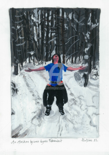 Dessin intitulée "42-An Alaskan by ze…" par Pootshee, Œuvre d'art originale, Pastel