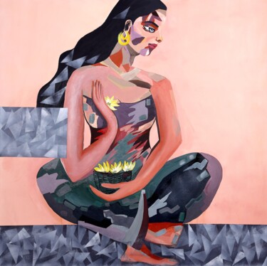 Pintura intitulada "Pieces of me" por Poonam Choudhary, Obras de arte originais, Acrílico