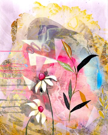 Malerei mit dem Titel "Bloom2" von Poonam Choudhary, Original-Kunstwerk, Acryl Auf Plexiglas montiert