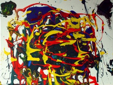 Painting titled "Cosmic Motions" by Günther Roth, Original Artwork