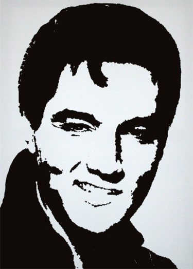 Malerei mit dem Titel "Elvis Presley - The…" von Günther Roth, Original-Kunstwerk