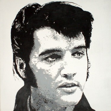 Malerei mit dem Titel "Elvis - Loving You!" von Günther Roth, Original-Kunstwerk